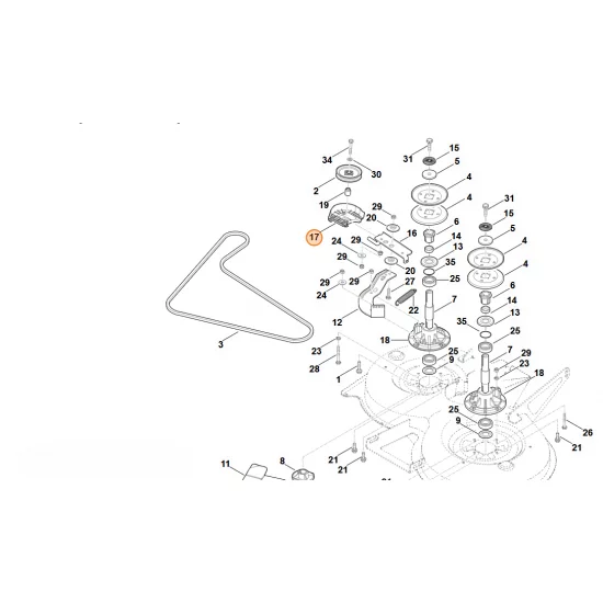 STIHL  Prowadnik paska 6170 704 9410